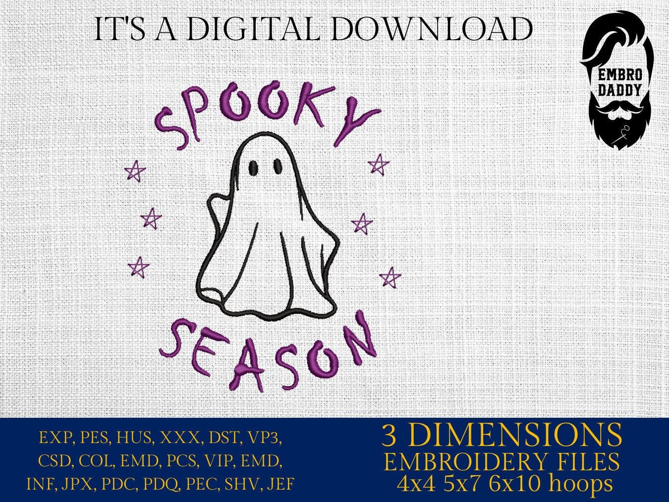 Machine Embroidery, Spooky season, Halloween, PES, DST, xxx, hus and more