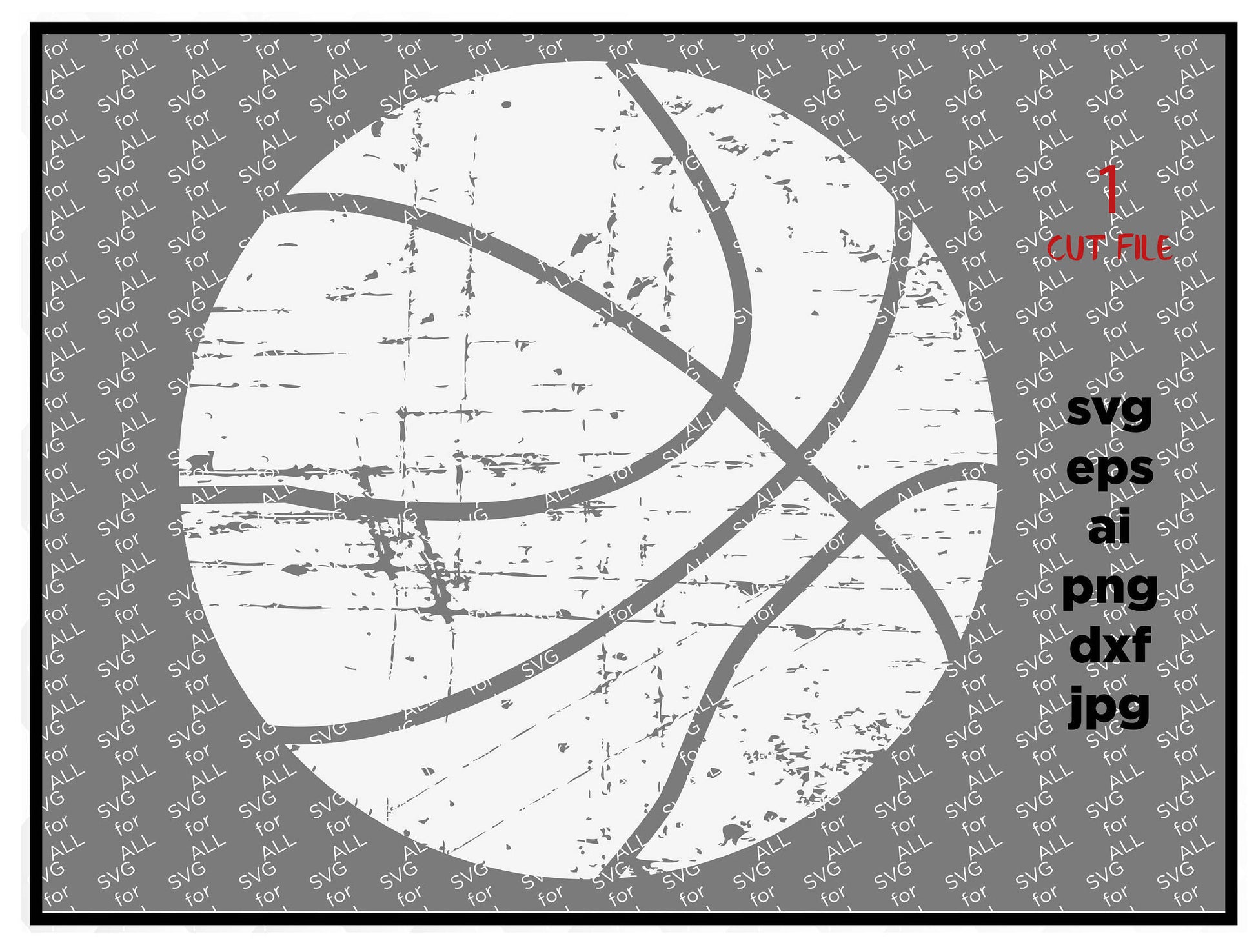 BasketBall distressed Svg, Sports Ball grunge Svg, use with Cricut & Silhouette, SVG, Cut File, Vector, Silhouette Files, T-shirt