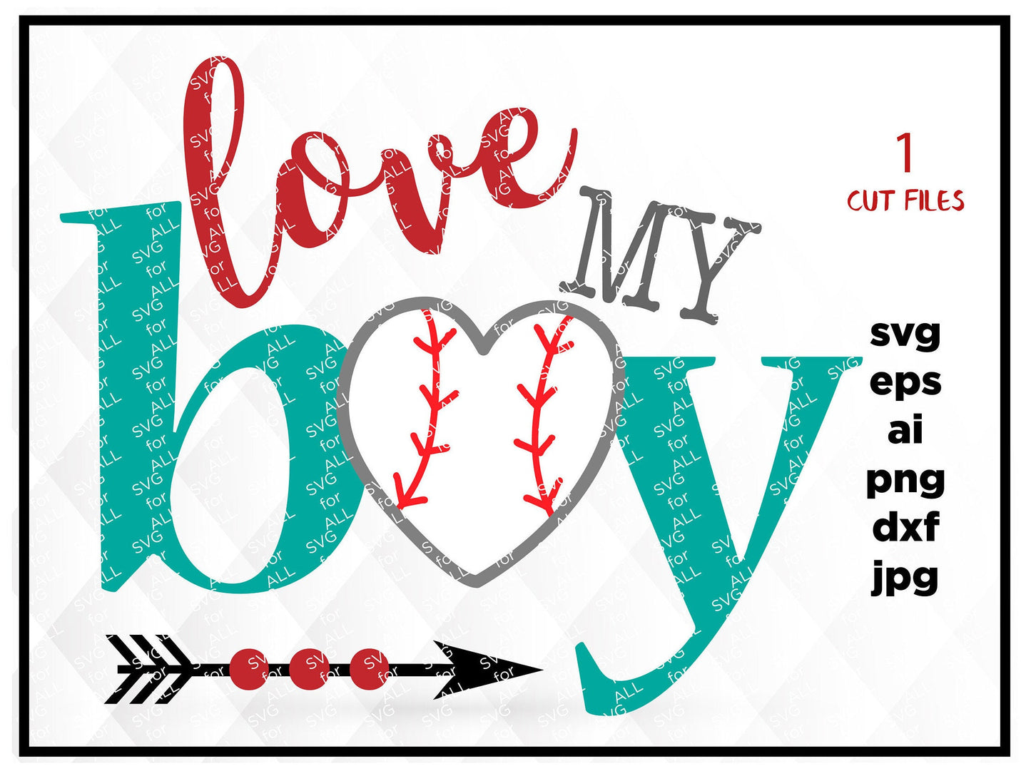 Baseball SVG love my boy Baseball Svg, Softball Svg, Baseball Cut Files, Baseball Saying Svg, Ballgame Svg, Baseball Game Svg