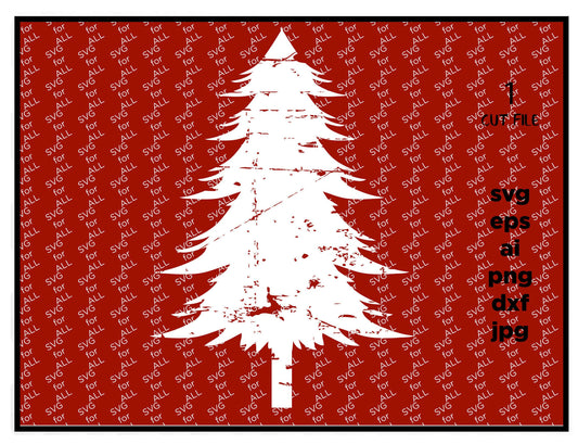 Christmas tree svg, tree svg, grunge svg, Winter svg, SVG, thanksgiving svg, Fall SVG, Digital Download, clip art, distressed, dxf, eps