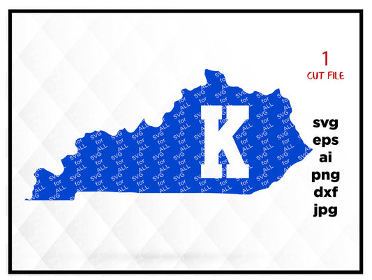 Kentucky K svg DXF cut file Cricut svg Silhouette svg Vinyl Cut File Digital cut file Cricut cut file