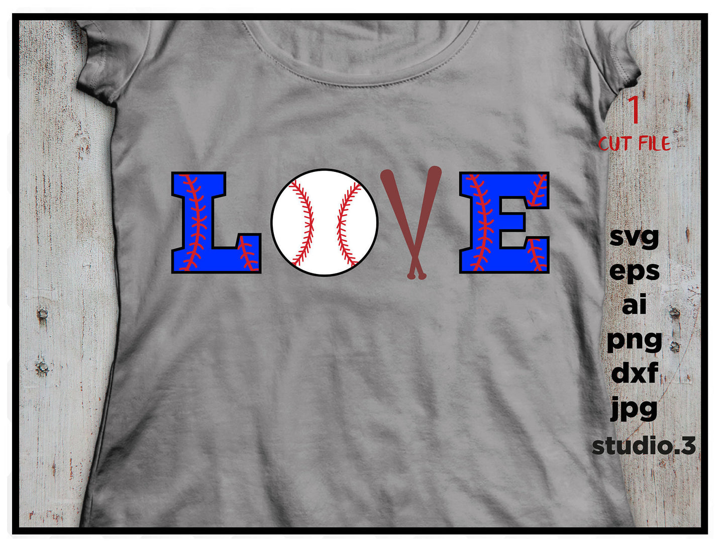 Baseball Svg, Love Baseball, Love Softball, Baseball Heart, Svg, Svg Files, Cutting Files For Silhouette and Cricut, cut file, jpeg, png