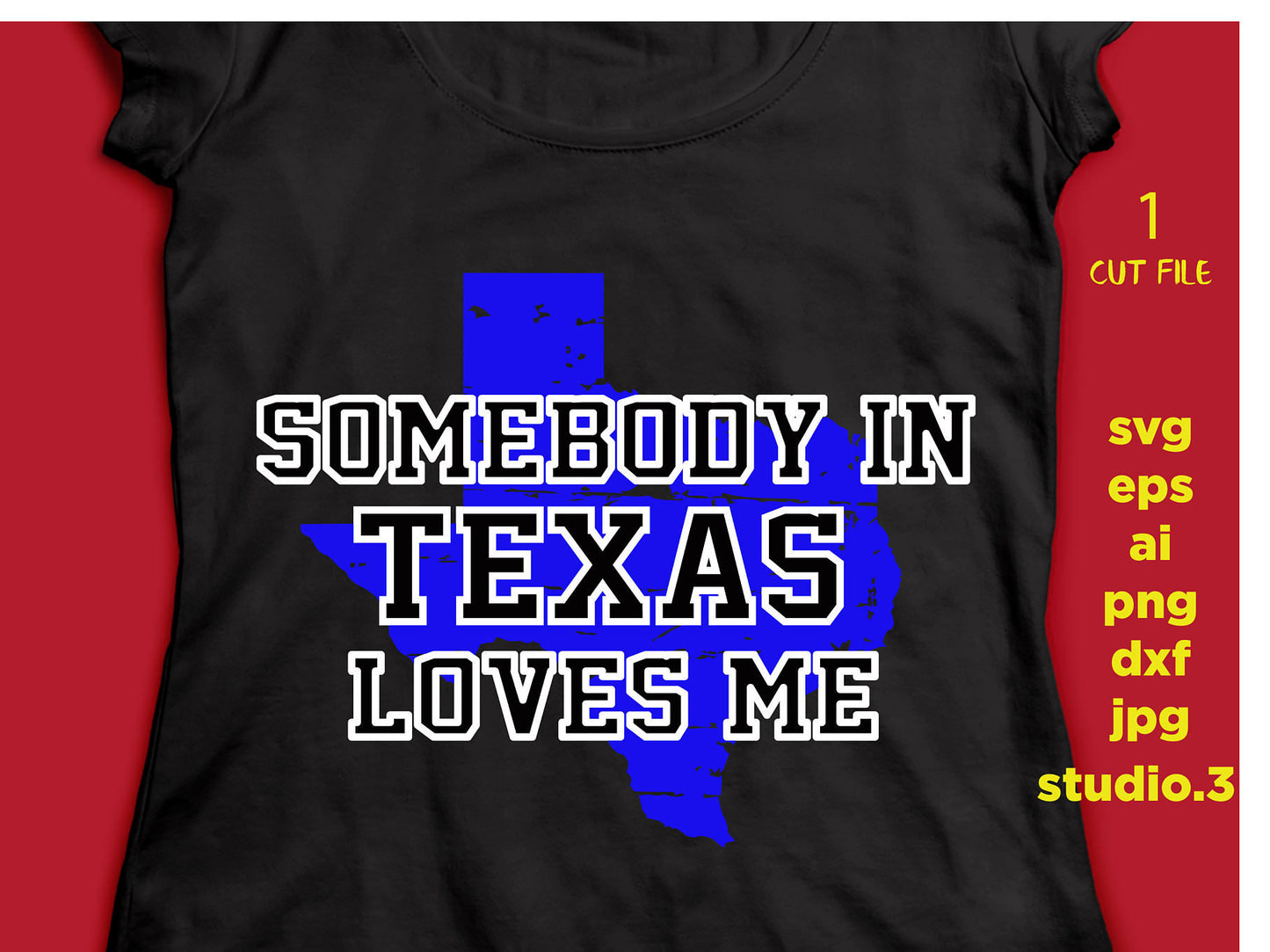 Somebody in Texas loves me, Texas, Distressed. svg, eps, dxf, Cut File, iron on, Silhouette, Download, Cricut, digital file, Texan