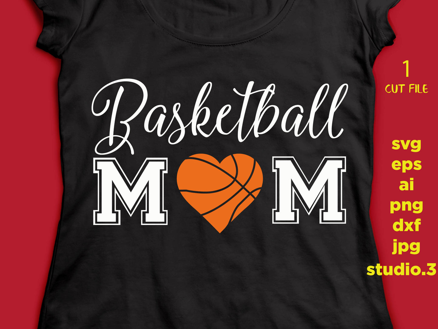 Basketball svg, Basketball Mom svg, Basketball Mom lIfe svg, SVG, DxF, EpS, cut file Cut file, for Cricut & silhouette, Iron on transfer