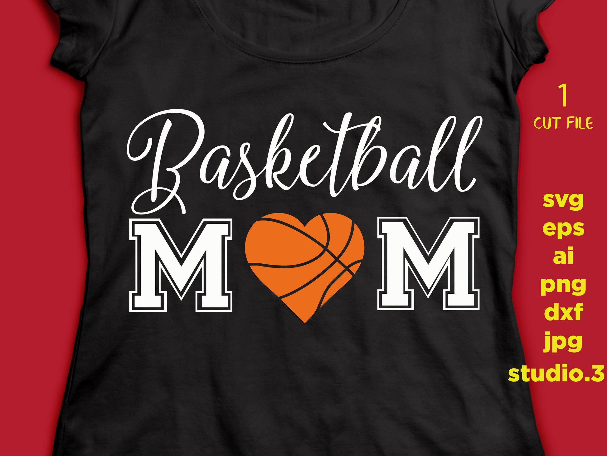 Basketball svg, Basketball Mom svg, Basketball Mom lIfe svg, SVG, DxF, EpS, cut file Cut file, for Cricut & silhouette, Iron on transfer