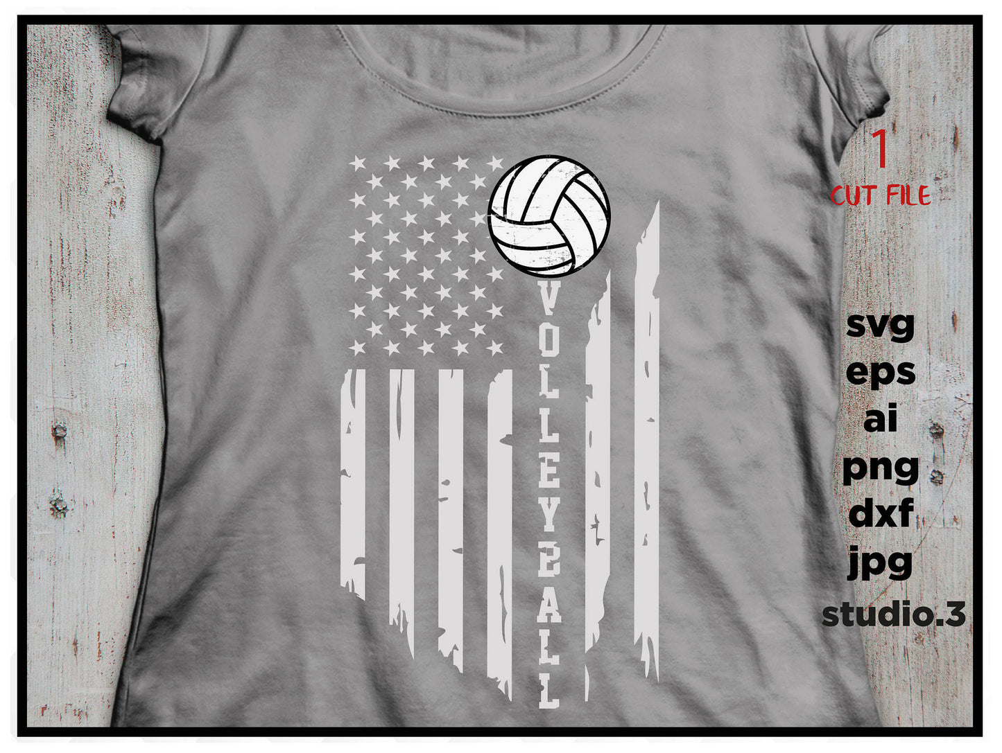 American fan volleyball distressed, PNG, Dxf , Cricut Silhouette cameo scrap booking, Distressed Files, Cricut Files, volleyball files