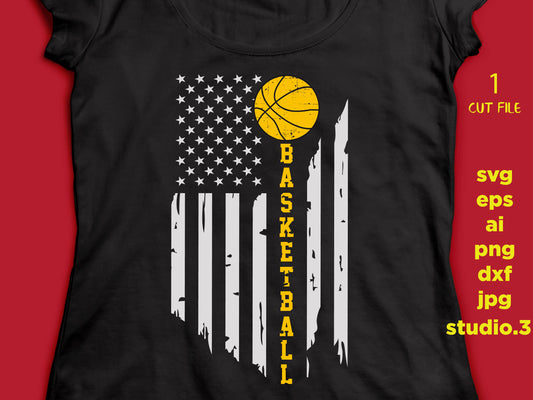 American fan basketball distressed, PNG, Dxf , Cricut Silhouette cameo scrap booking, Distressed Files, Cricut Files, basketball files