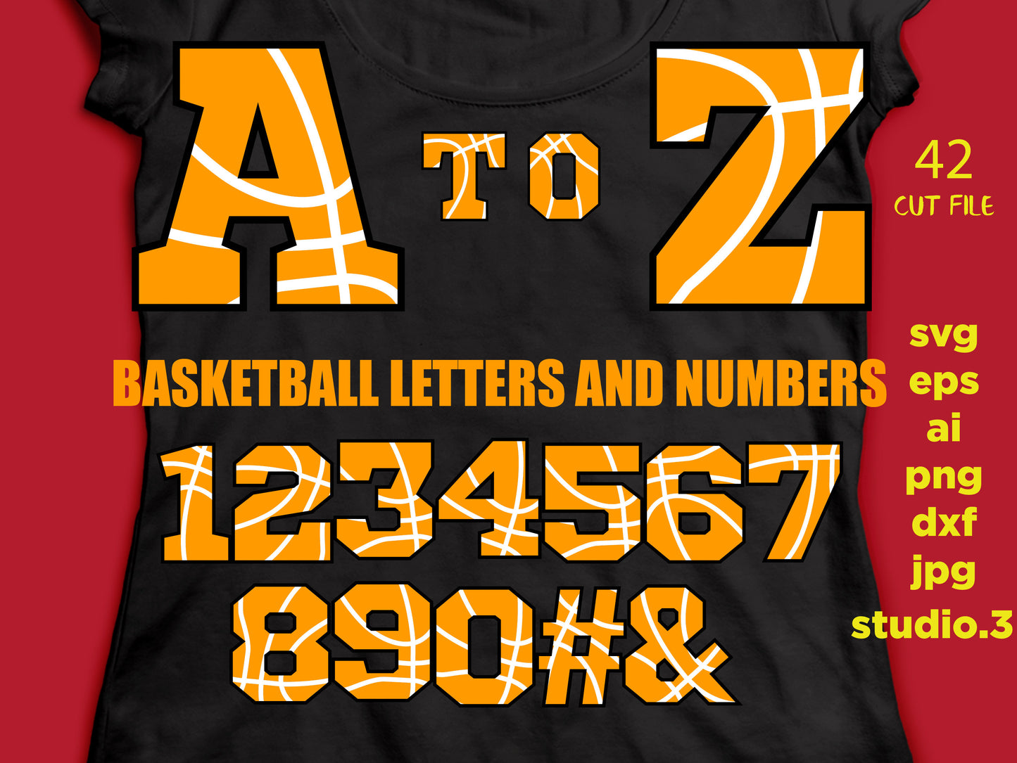 Football, Soccer, Basketball, Chevron, Baseball alphabet & Numbers, Cut Files Silhouette Studio Cricut Svg, Dxf, Eps , cut file, Ai