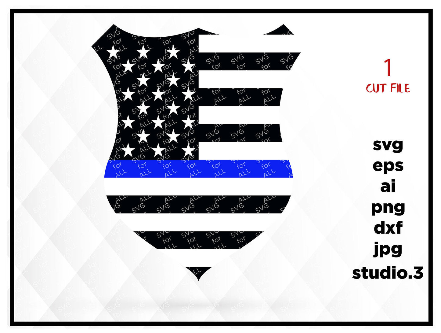 Police thin blue line BUNDLE, SVG, cut file, dxf, jpg, png, ai, eps, Police SVG, Silhouette Files, Cricut Files