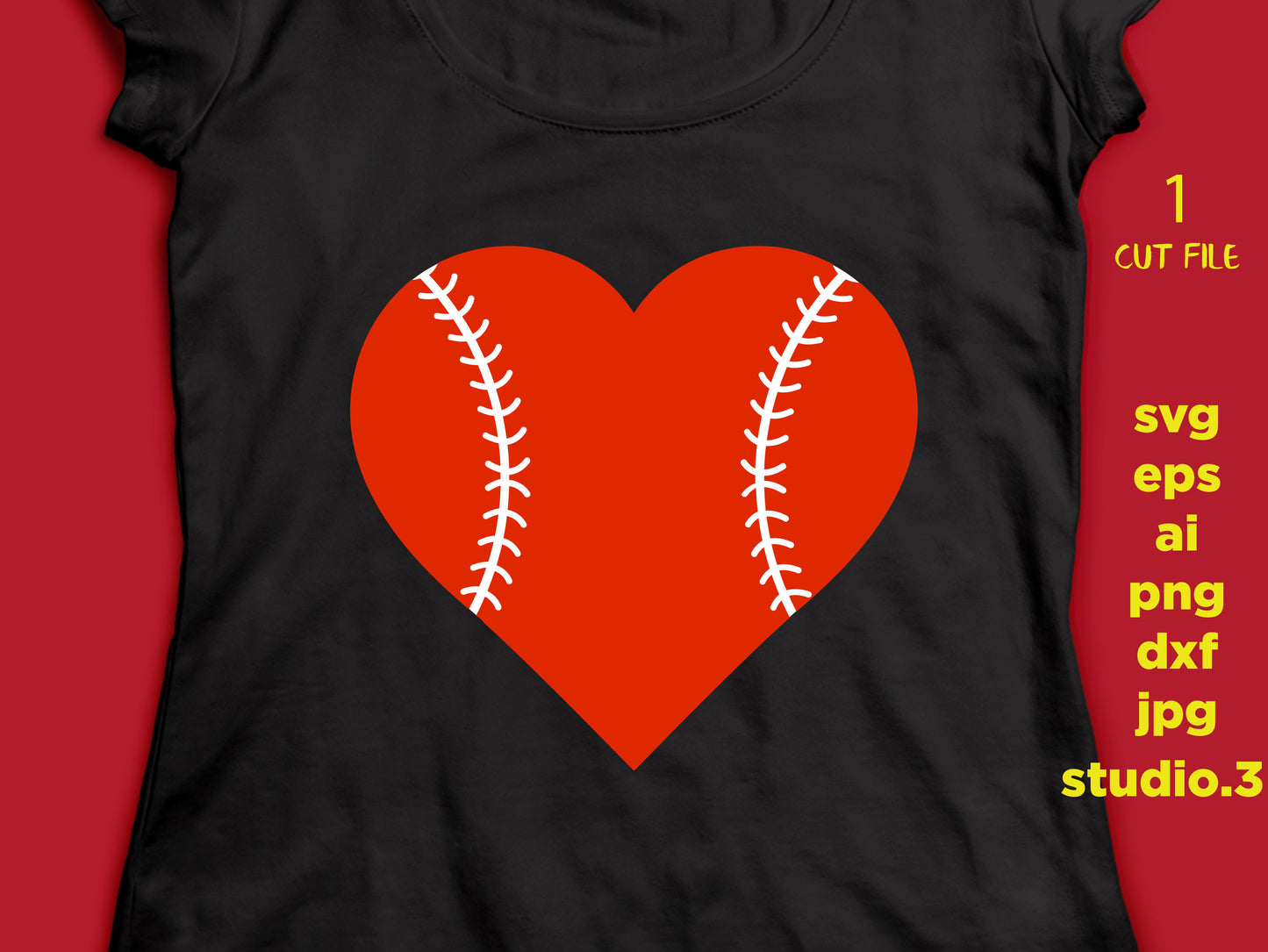 Baseball heart  SVG, Valentines Day SVG, Love SVG, baseball Svg, Cutting Files For Silhouette and Cricut, cut file, jpeg, png