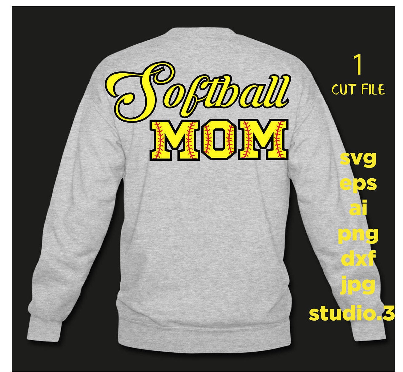 Softball svg, Softball Mom svg, Softball Mom lIfe svg, SVG, DxF, EpS, cut file Cut file, for Cricut & silhouette, Iron on transfer