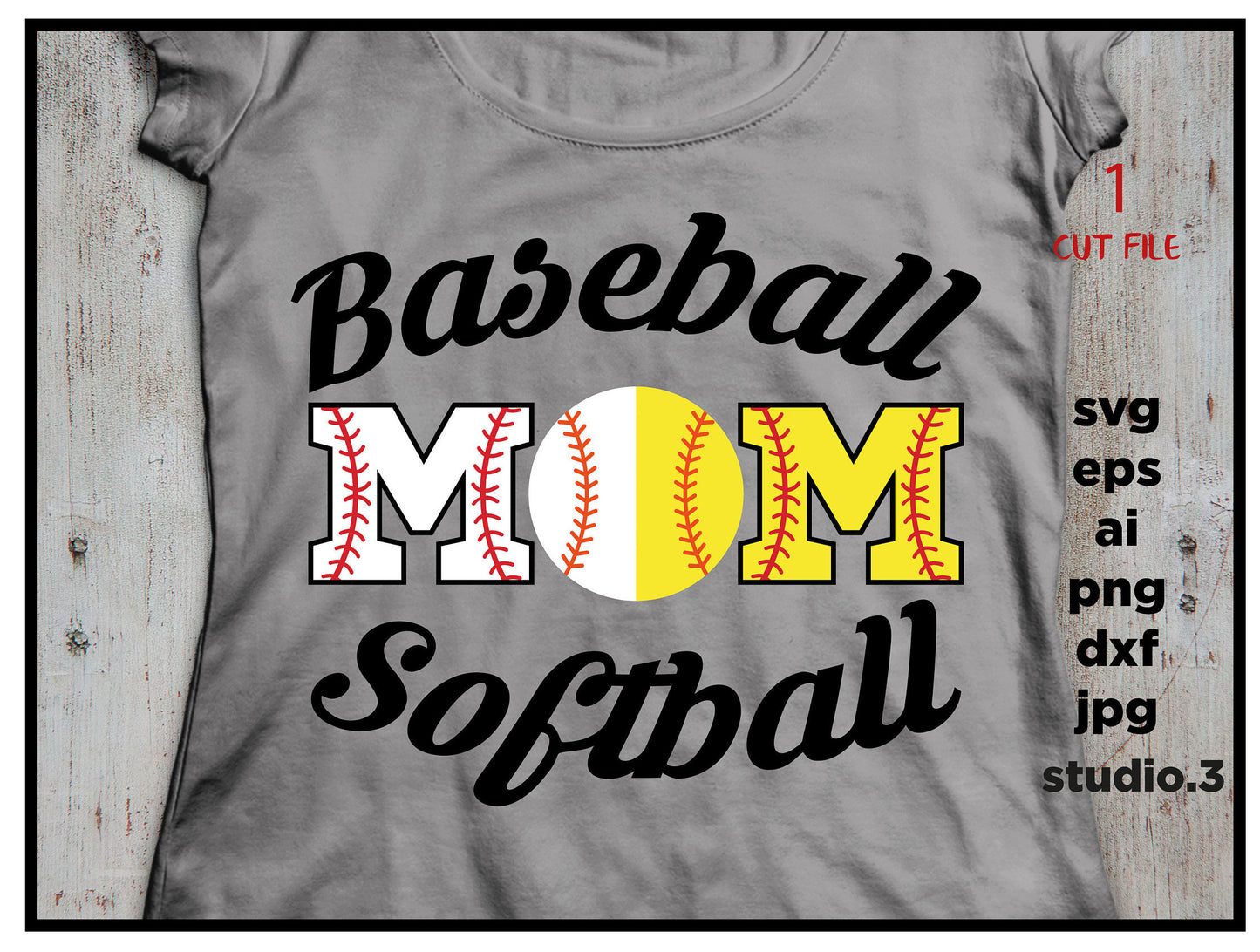 Baseball svg, softball svg, Baseball Mom svg, baseball mom shirt design, SVG, DxF, EpS, cut file, for Cricut & silhouette, Iron on transfer