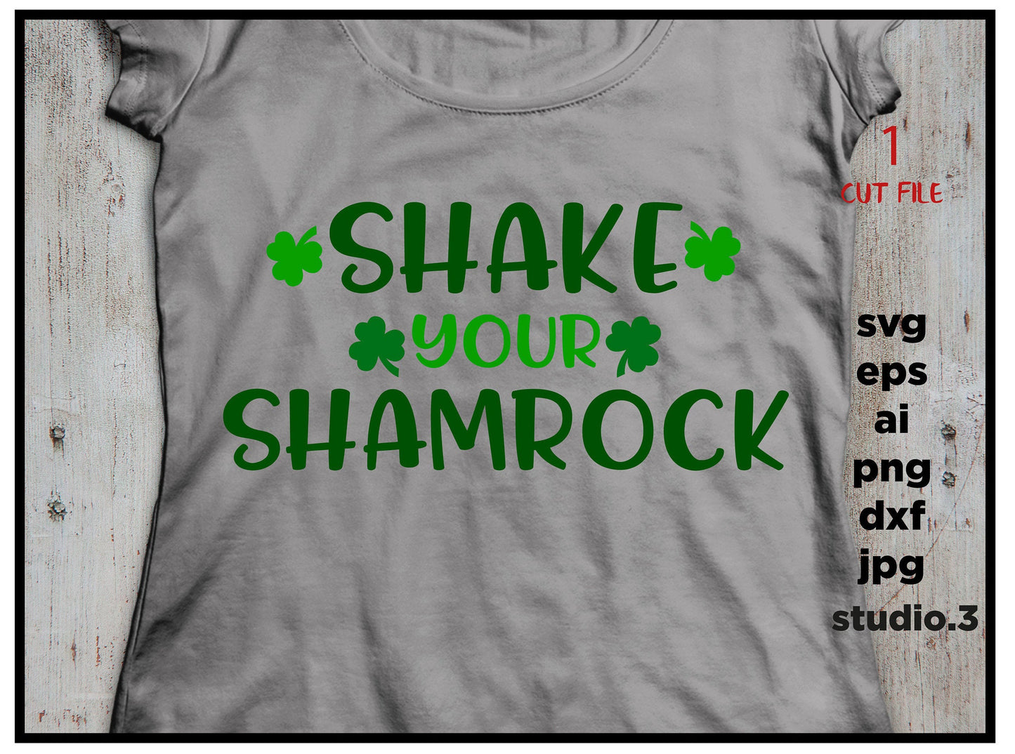 Shake your shamrock svg, saint patrick's day svg, leprechaun svg, cricut & silhouette cut file, st patrick's day svg, irish svg, clover svg