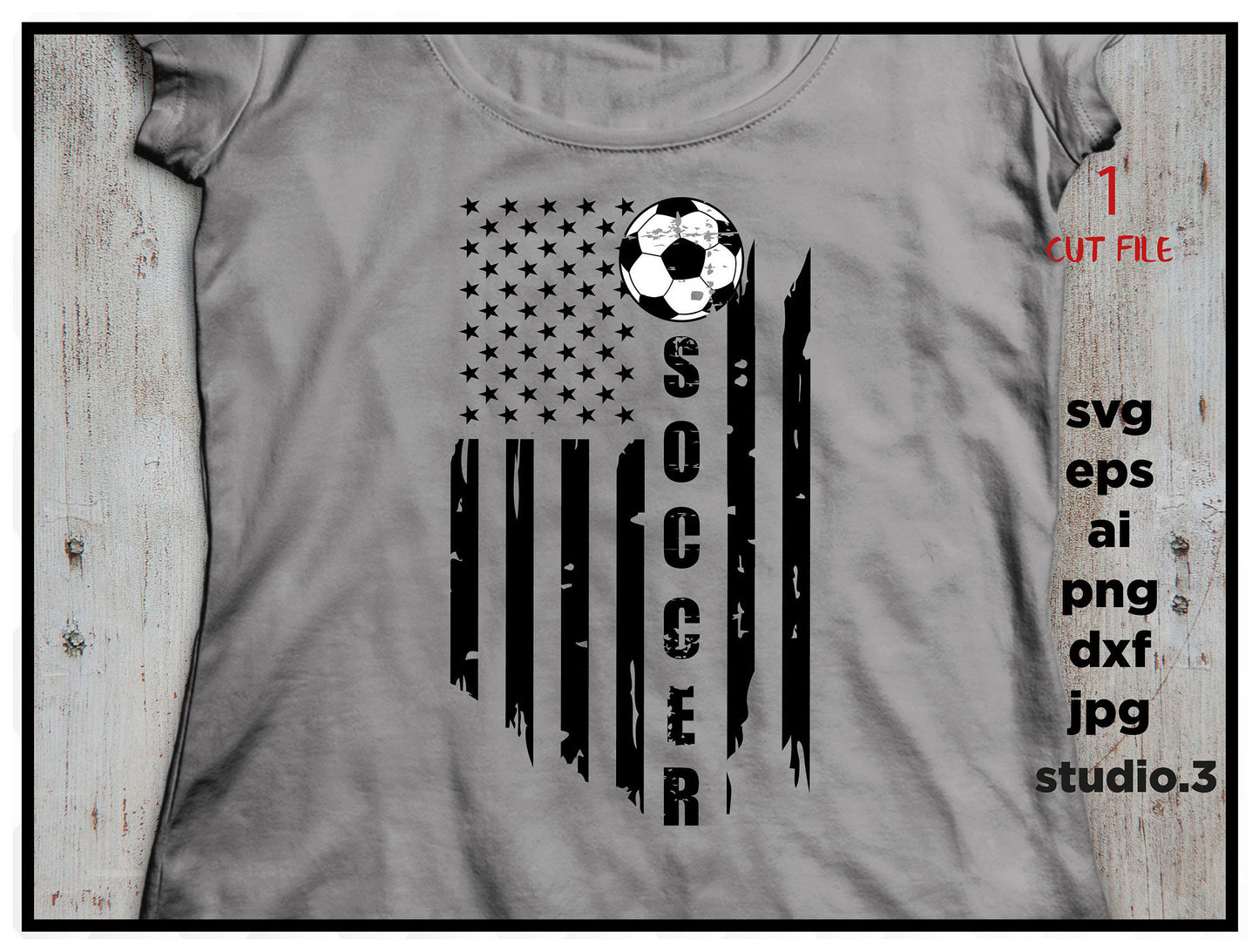 American fan soccer distressed, PNG, Dxf , Cricut Silhouette cameo scrap booking, Distressed Files, Cricut Files, soccer files