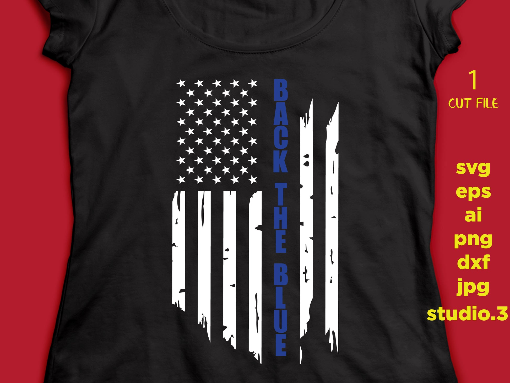 USA flag thin blue line SVG, police, DFX, Cut file Cricut explore file wood sign decal Patriotic t shirt, fourt of july, cut file, png, jpeg