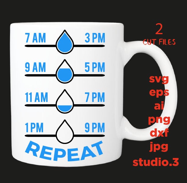 Water Effing, Water Svg, Drink your effing water Svg Drink Water Svg Cut Files Silhouette Studio Cricut Svg Dxf Jpg Png Eps