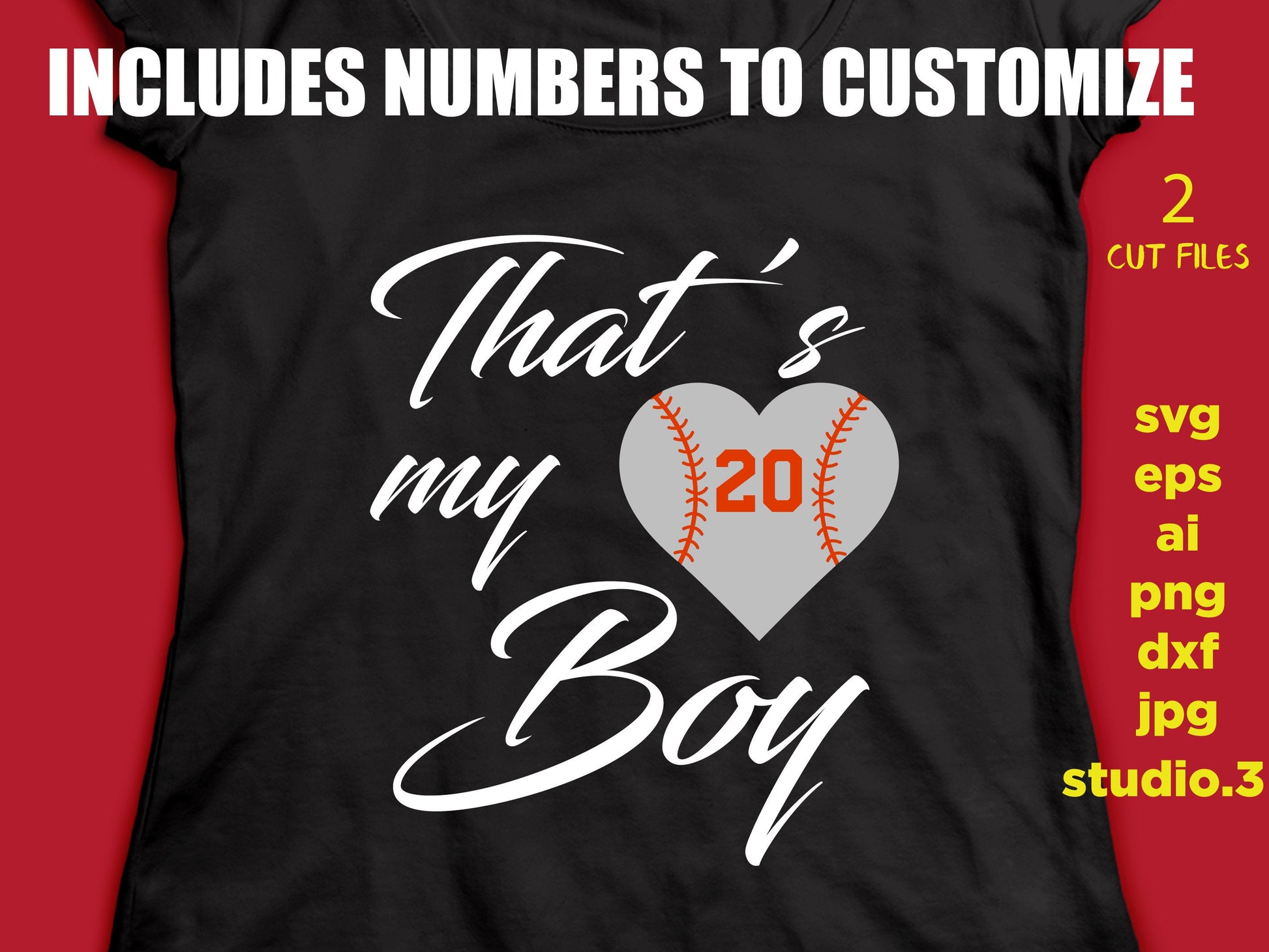 That's My Boy, That's My Girl, Baseball and Softball, Sport svg, SVG, DxF, EpS, cut file Cut file, for Cricut & silhouette, Iron on transfer