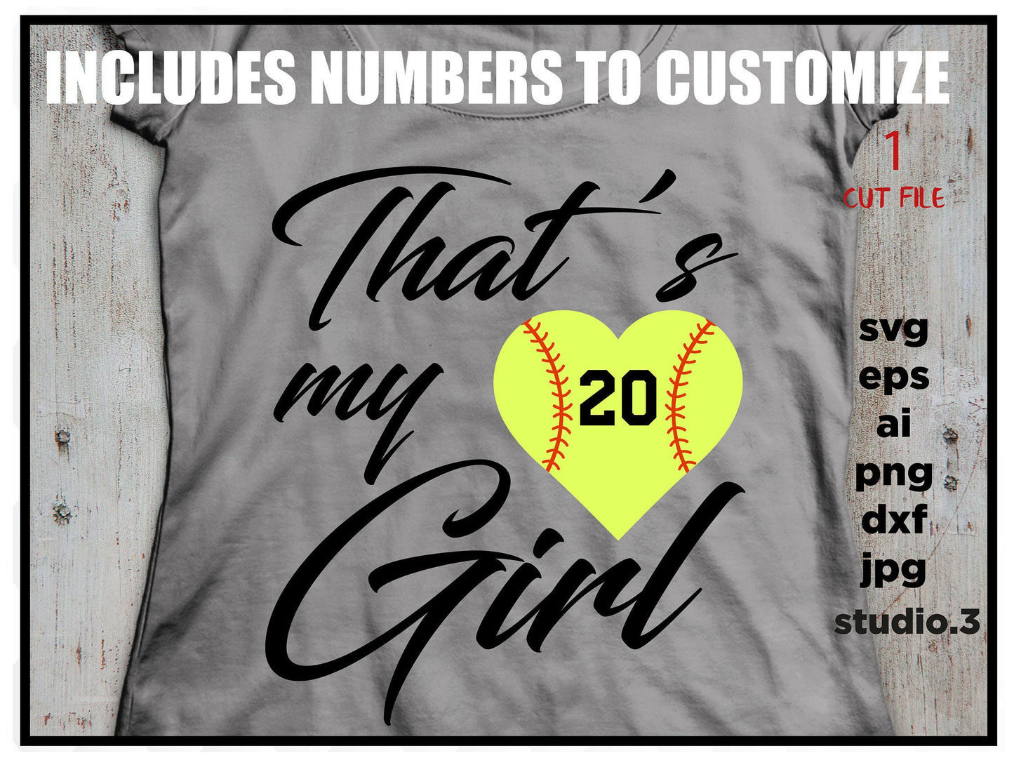 That's My Boy, That's My Girl, Baseball and Softball, Sport svg, SVG, DxF, EpS, cut file Cut file, for Cricut & silhouette, Iron on transfer