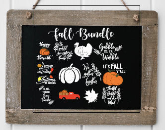 Fall SVG Bundle: Fall SVG Files, Autumn svg Bundle, eps, png, jpg for paper on transfer, cut file, download design for cricut or silhouette