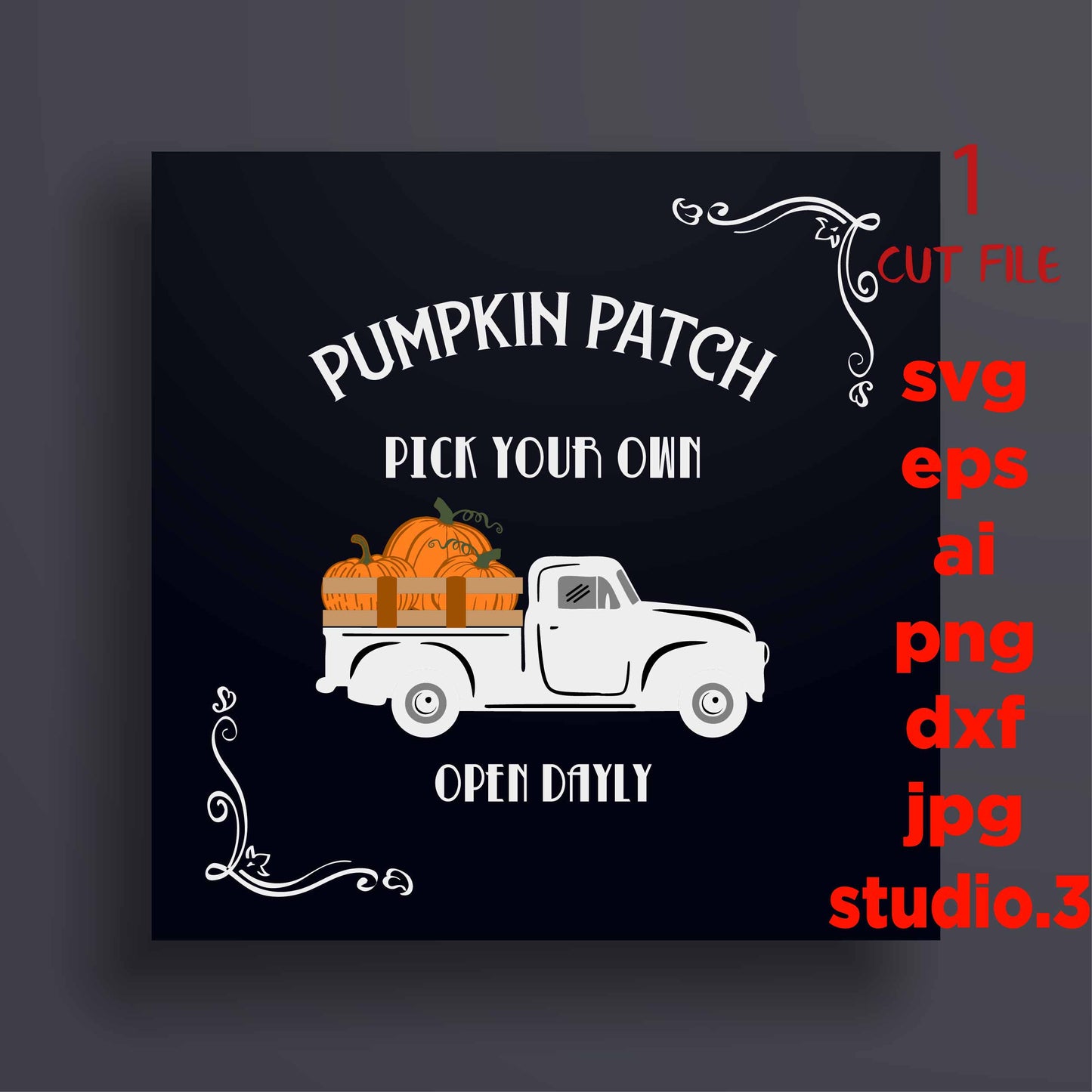 Pumpkin patch, Pumpkin Farm, pumpkin Svg, DXF, eps, png, jpg mirror for paper on transfer, cut file, for cricut or silhouette