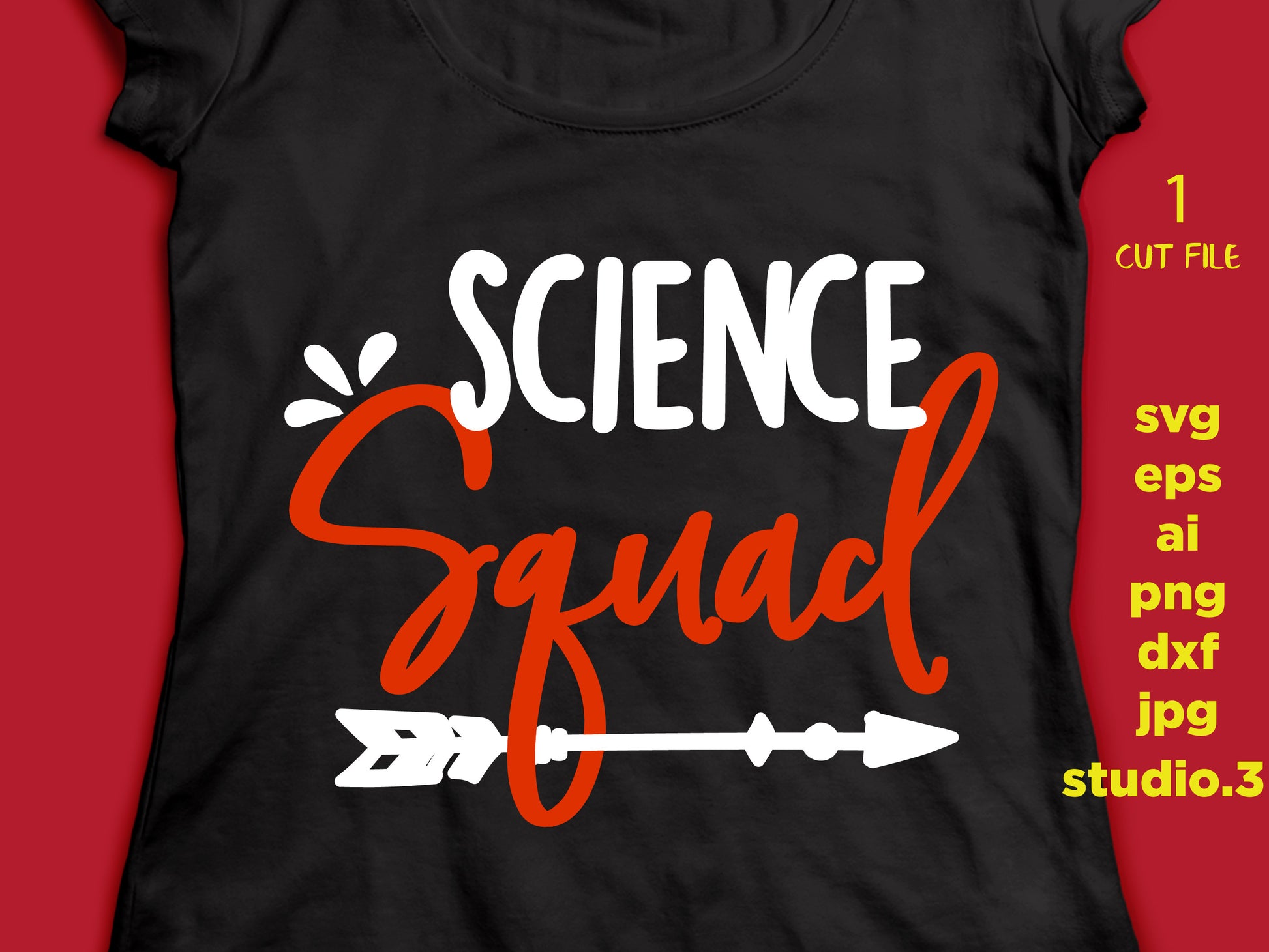 SCIENCE squad, science svg, squad svg, School svg, DxF, EpS, cut file, jpg reverse for paper transfer, for Cricut & silhouette