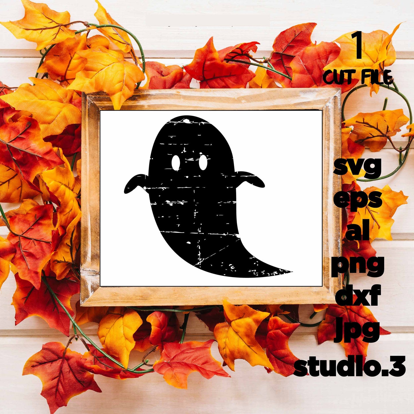 Ghost halloween, Ghost svg, grunge svg, halloween svg, SVG, Boo svg, Distressed, Fall SVG, Digital Download, clip art, distressed, dxf, eps