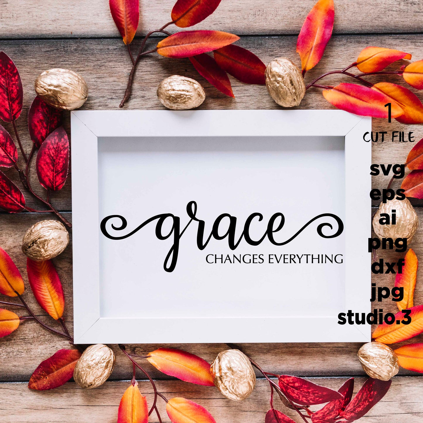 Grace Changes Everything, Christian svg, Jesus svg DXF, eps, png, jpg mirror for paper on transfer, cut file, for cricut or silhouette