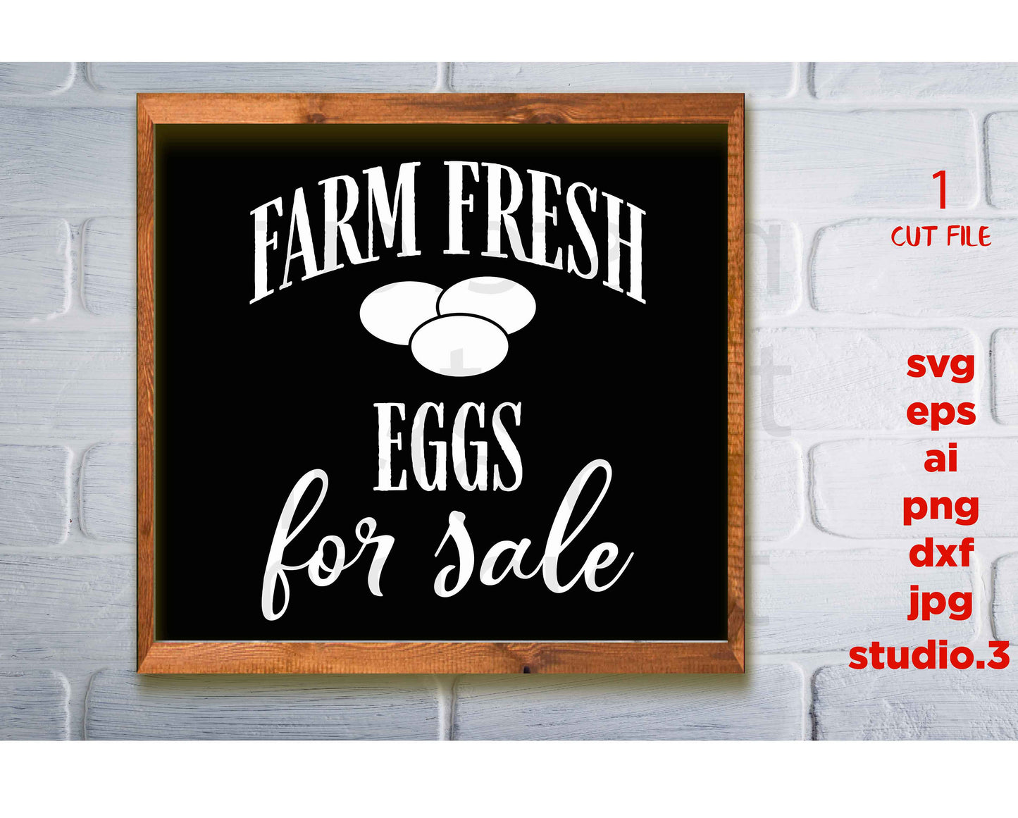 Farm Fresh Eggs For Sale, SVG, dxf, cut file, Png, jpg paper transfer, Chicken Svg, Farm Family SVG files for Cricut, silhouette, farmhouse