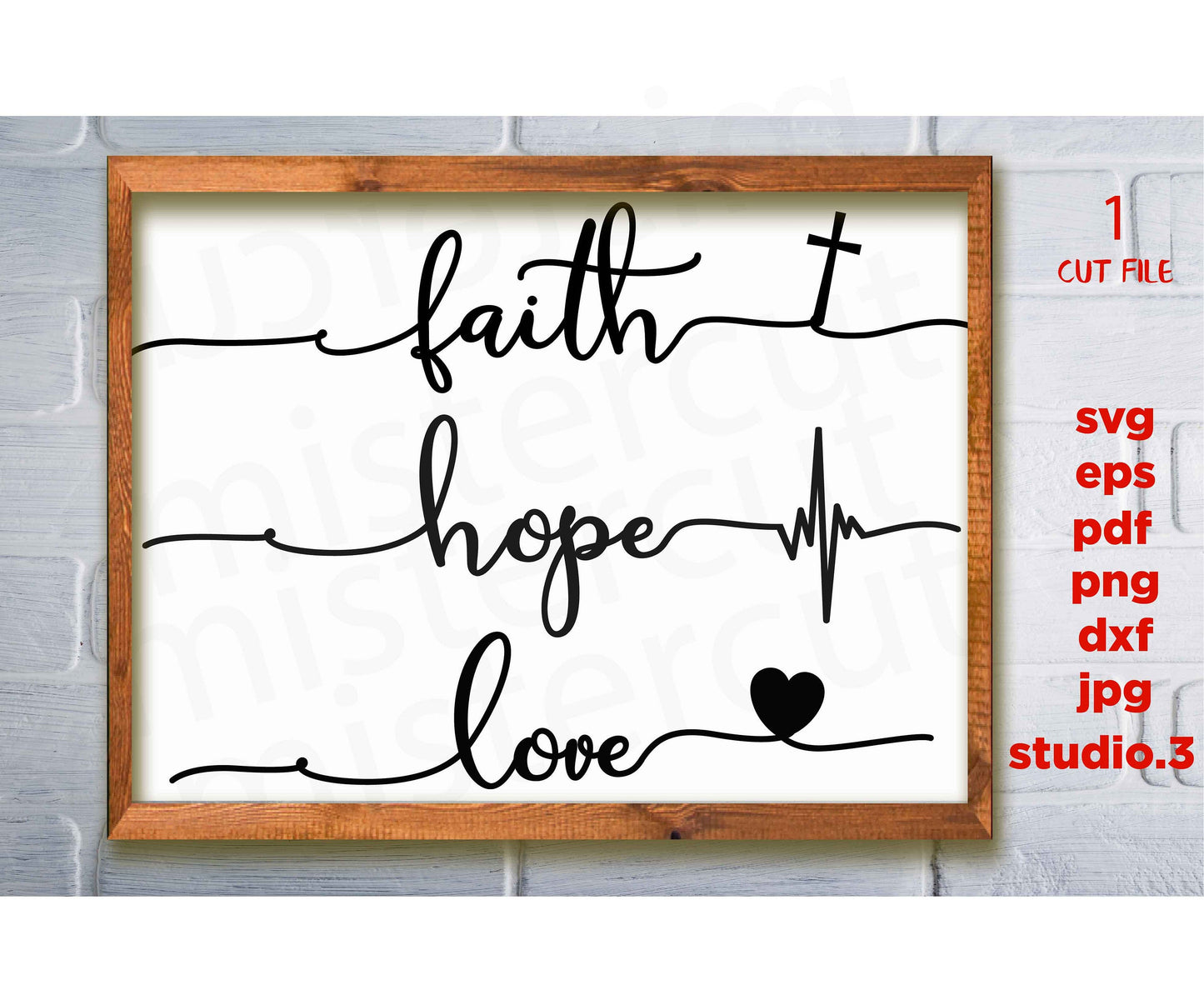 Faith Hope Love svg, Religious svg, faith svg, Christian svg, dxf, png, jpg transfer, cut file, cricut, silhouette, hope svg, jesus svg