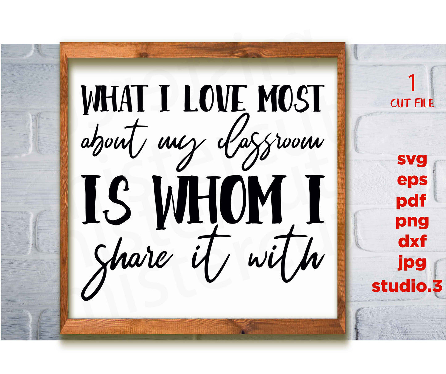 What I love most, School Teacher Appreciation, Svg, DXF, JPG transfer, png, eps, SVG,  Cutting FIle, Cricut and Silhouette, teacher svg