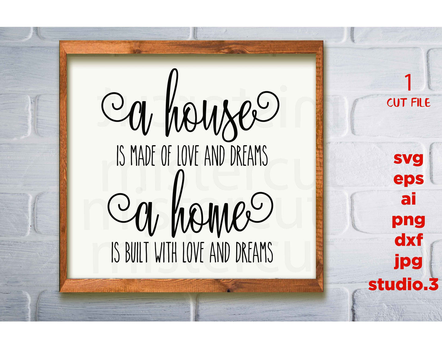 A House Is Made Of Walls And Beams A Home Is Built With Love And Dreams, svg, jpg transfer, cut file, Modern Farmhouse, Cricut silhouette