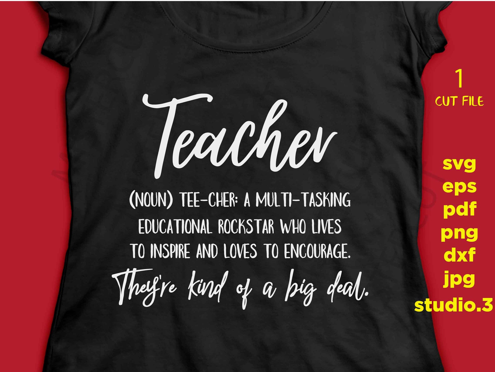 Teacher Definition Svg, Educational Rockstar, Teacher Gift, teacher svg, Back to School, Teacher Shirt, eps, png, jpg transfer, cut file