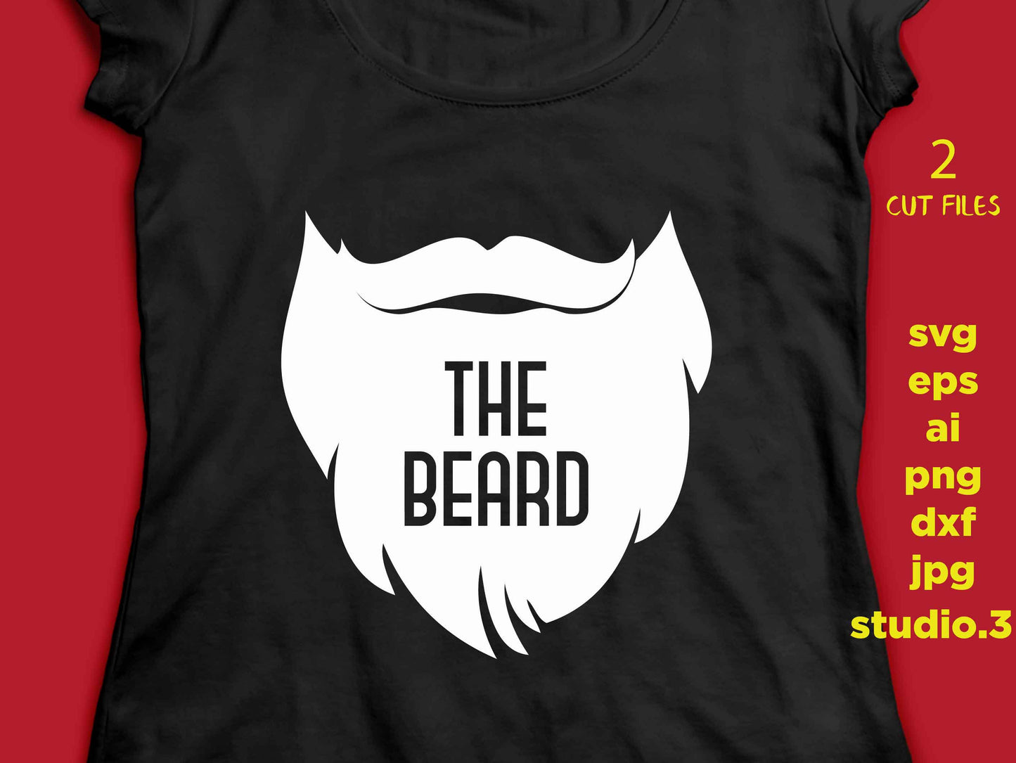 Beauty & The Beard svg, Beauty svg, Lips svg, Beard svg, Couple svg DXF, eps, png, jpg paper on transfer, cut file, cricut,silhouette