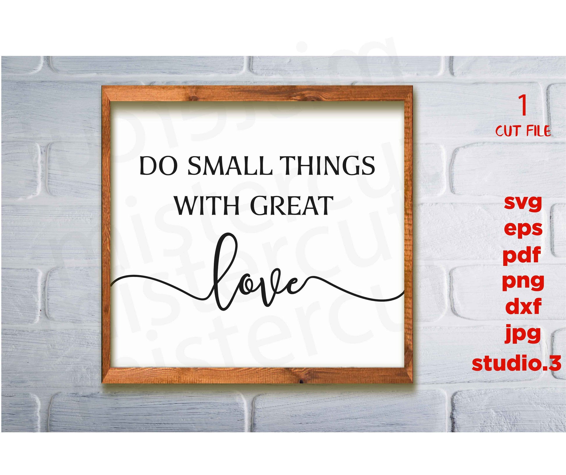 Do Small Things with Great Love svg, dxf, jpg transfer, cut file, Mother Teresa svg, Christian svg, Catholic svg, kitchen svg