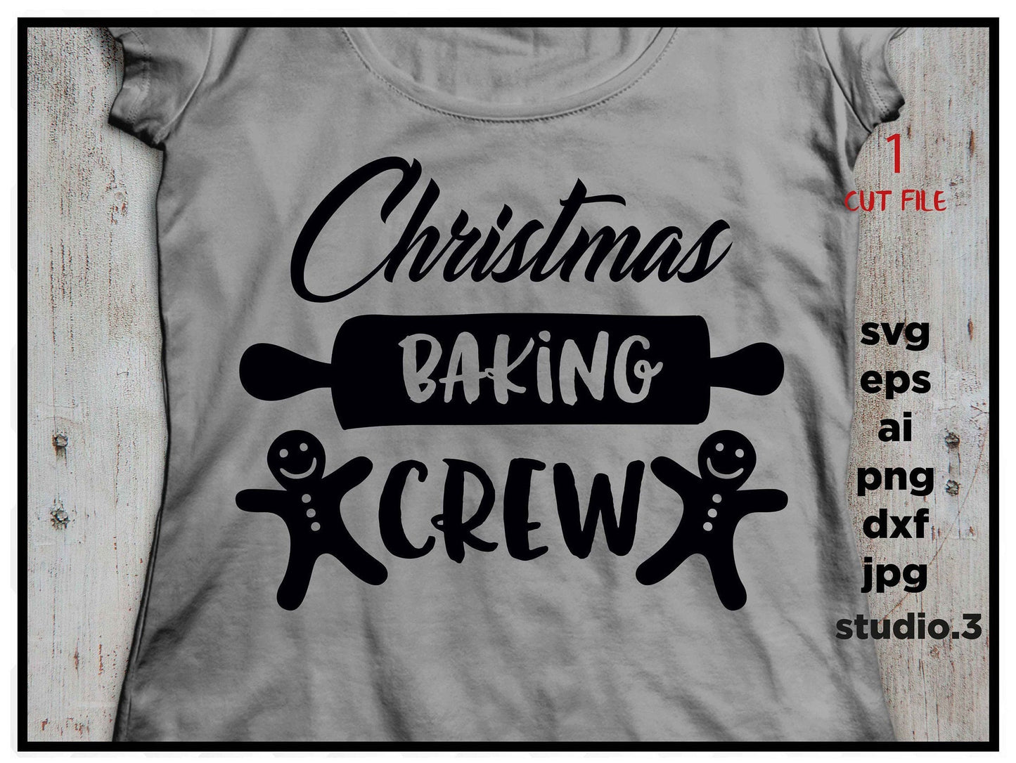 Holiday Baking Crew svg, Baking Gift, Christmas Shirt, Christmas Cookies, Baker Shirt, SVG, DXF, jpg transfer, cut file, cricut, silhouette