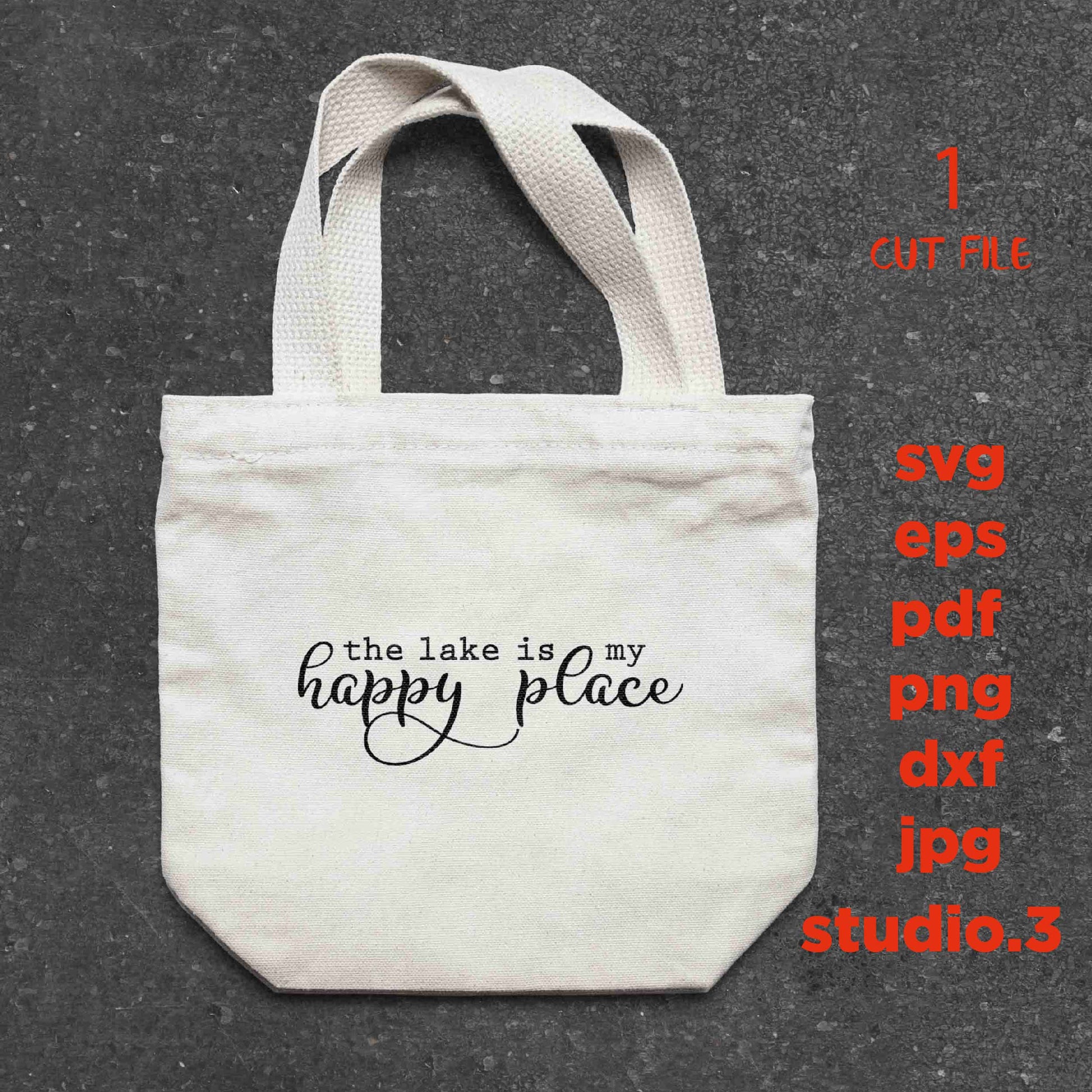 The Lake is My Happy Place svg, dxf, svg, png, jpg transfer, cut file,  Lake Sign svg, Lake House svg, At the Lake svg, Lake Life svg