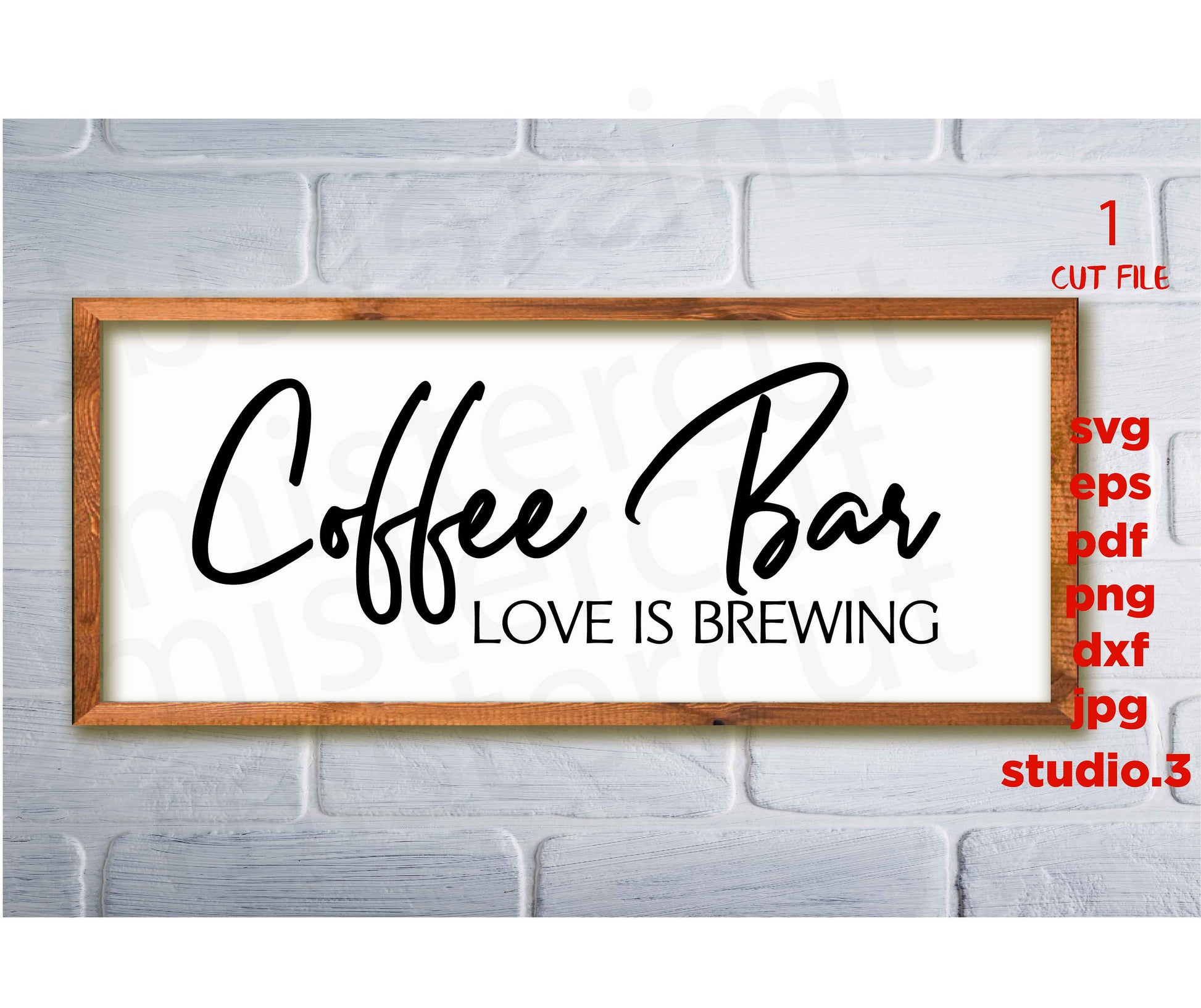 Coffee Bar Love Is Brewing svg, dxf, jpg transfer, cut file, png  svg, Coffee Bar svg, Coffee Sign svg, Kitchen svg, Funny Sign SVG