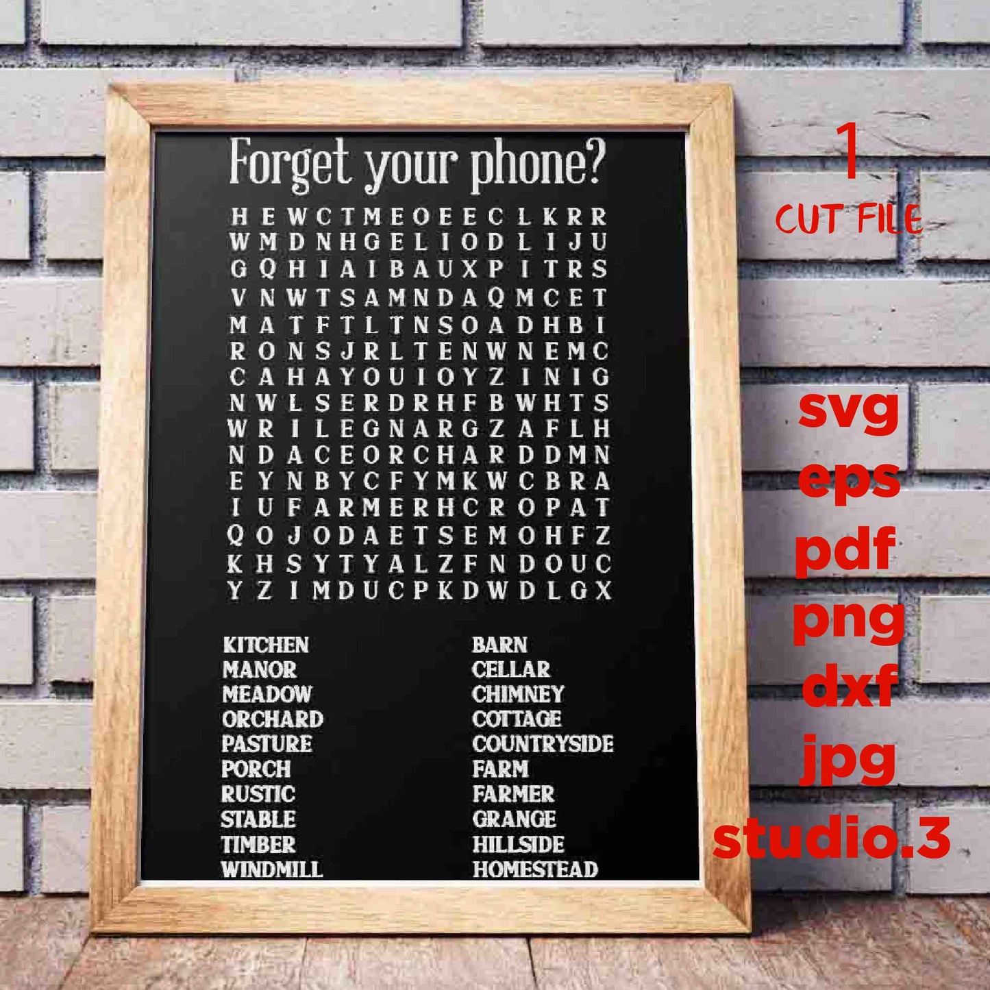 Forget Your Phone, Word Search Sign svg, Word Search svg, Bathroom Sign svg, Bathroom svg, Bathroom Signs, farmhouse, dxf, cut file, png