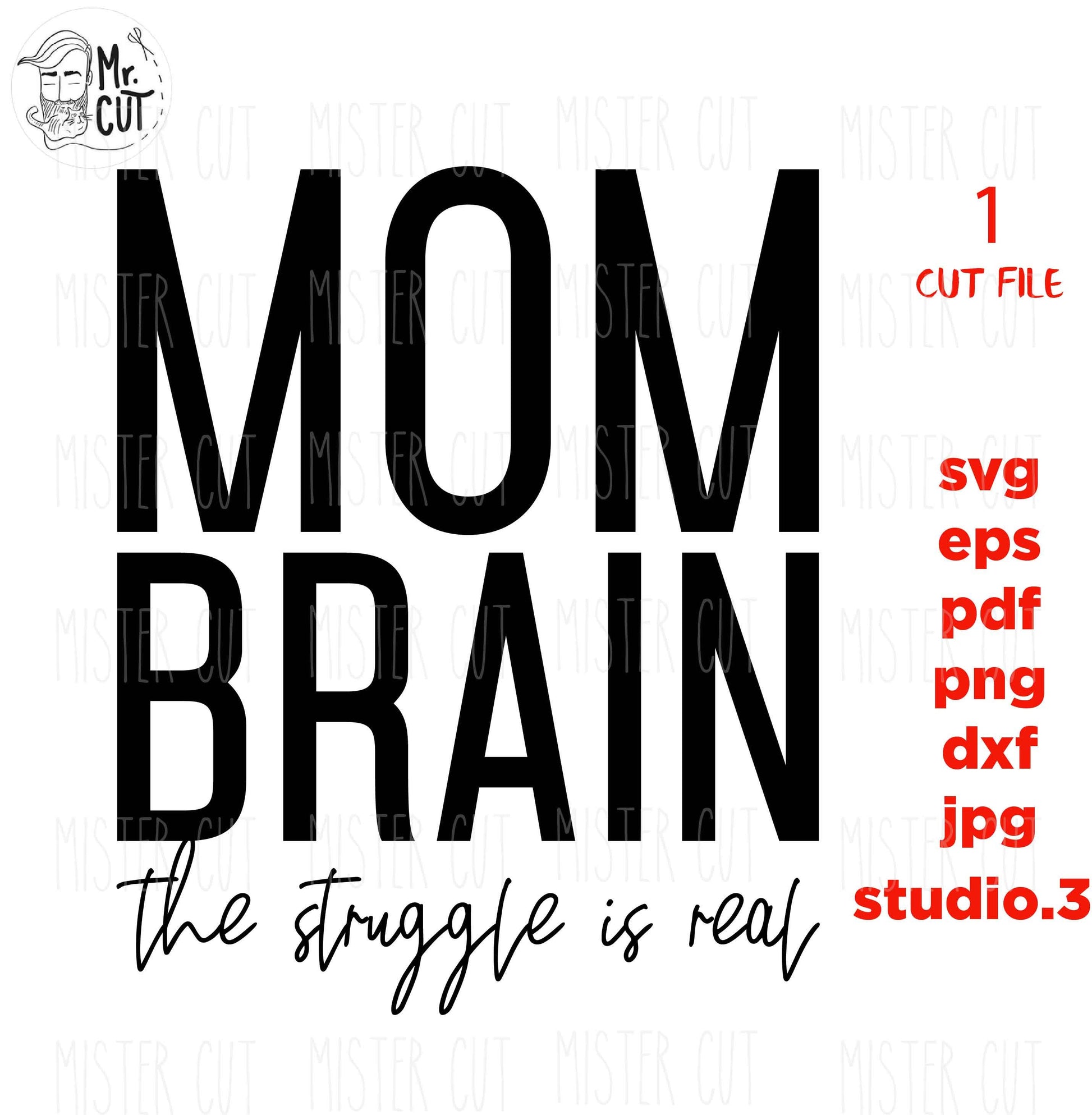 Mom Brain The Struggle Is Real, Mom Brain svg, Struggle svg, Mom Life svg, Mom svg, Motherhood Svg, PNG, dxf, jpg transfer, cut file,