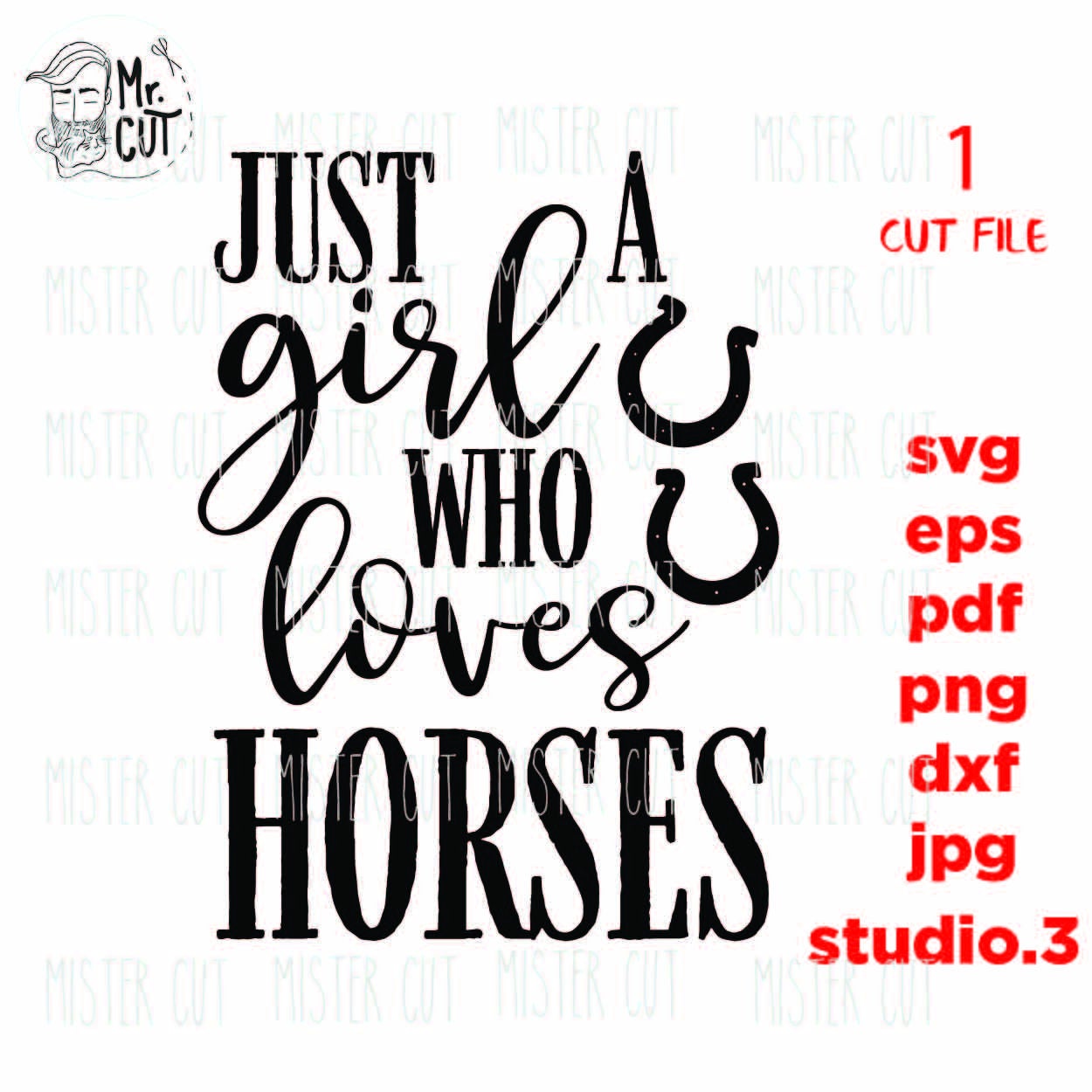 Horse SVG, Just a girl who loves horses cut file, Horse lover svg, Equestrian cut file, dxf, jpg transfer, cut file, png, Cut Print File