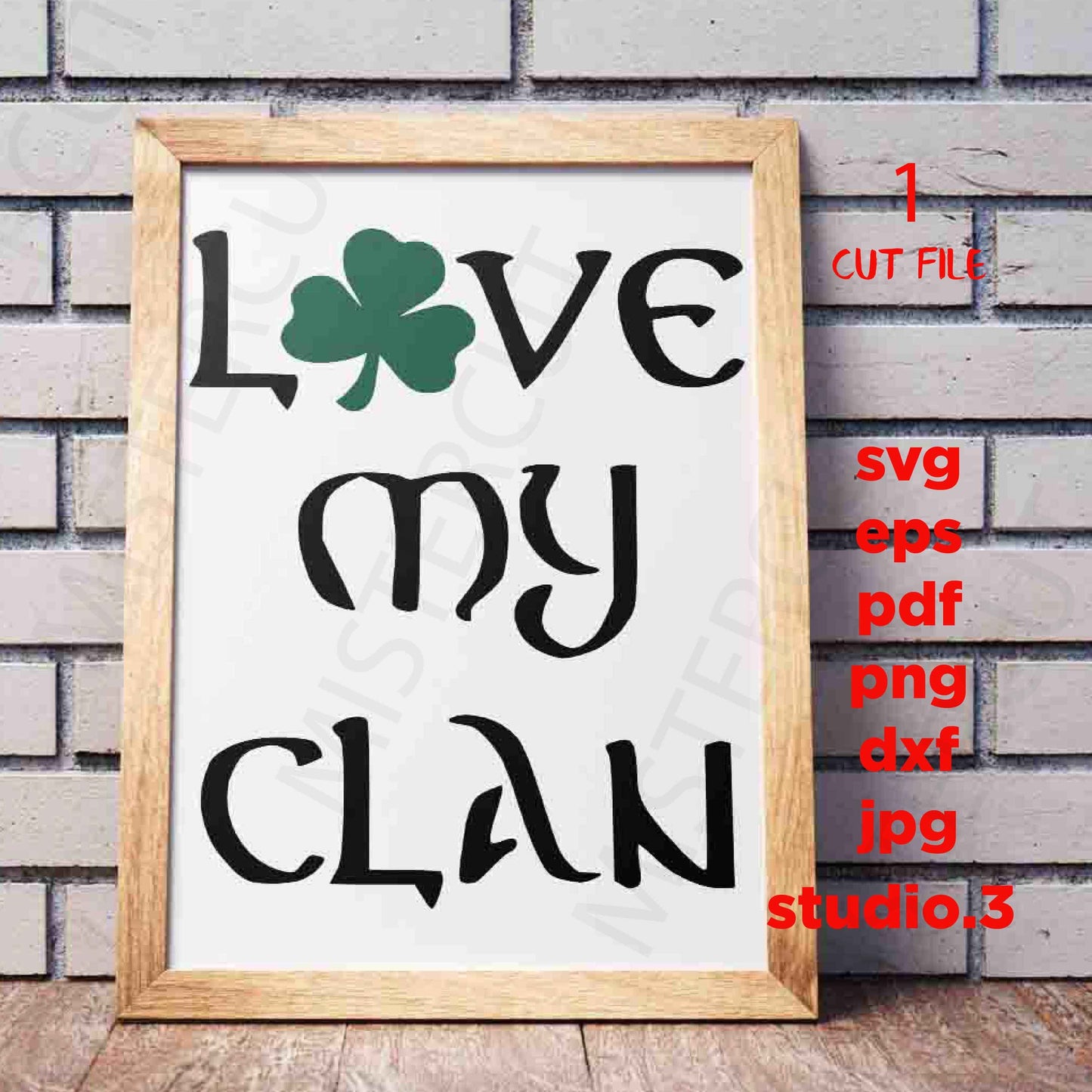 St. Patrick's Day svg, St. Patrick's decor svg, studio.3 DxF, EpS, studio.3 Cut file, Shamrock svg, Clover svg, Irish svg, modern farmhouse