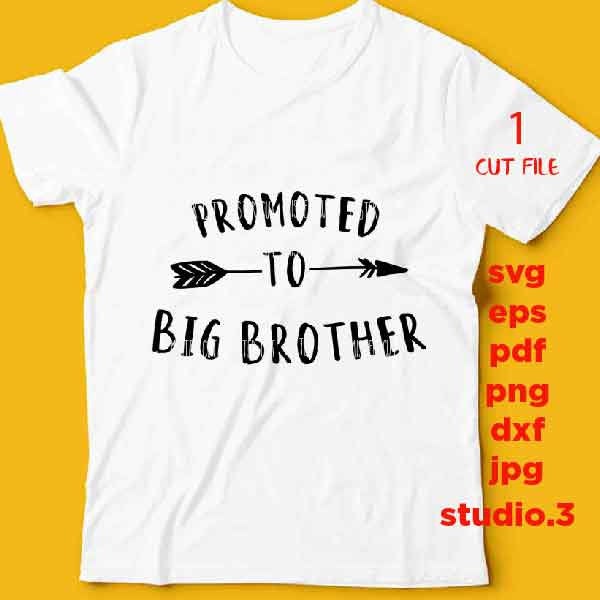 Promoted To Big Brother svg, big brother svg, little brother svg, hello world SVG, DXF, jpg reverse cut file, Newborn SVG, baby svg