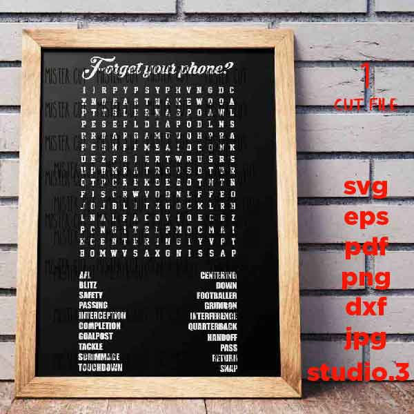 Forget Your Phone football, football svg, Word Search Sign svg, Word Search svg, Bathroom Sign svg, Bathroom svg, Bathroom Signs, svg, dxf