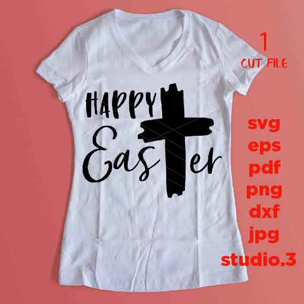 happy easter svg, easter svg,  dxf, png, studio.3, png, jpg transfer, Easter Cross svg, Christian Easter svg, christian svg, faith svg, hope