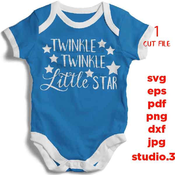 Twinkle Twinkle Little Star SVG File SVG, jpg transfer, DXF, EpS, cut file, Gender Reveal, Baby Shower, Boy or Girl, He or She