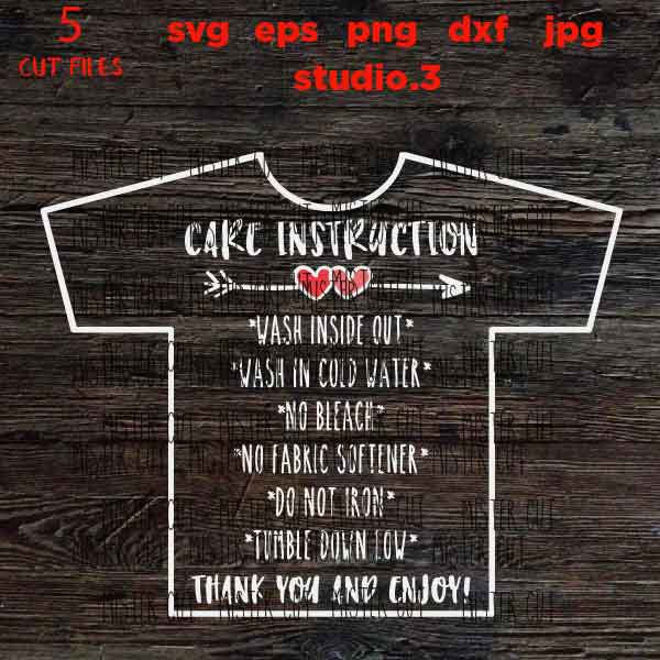 Care Instruction svg, DXF, EpS, cut file, JPg reverse,  png, Care Cards SVG, Shirt Care SVG, Washing Instruction Svg, Tumbler Care Svg