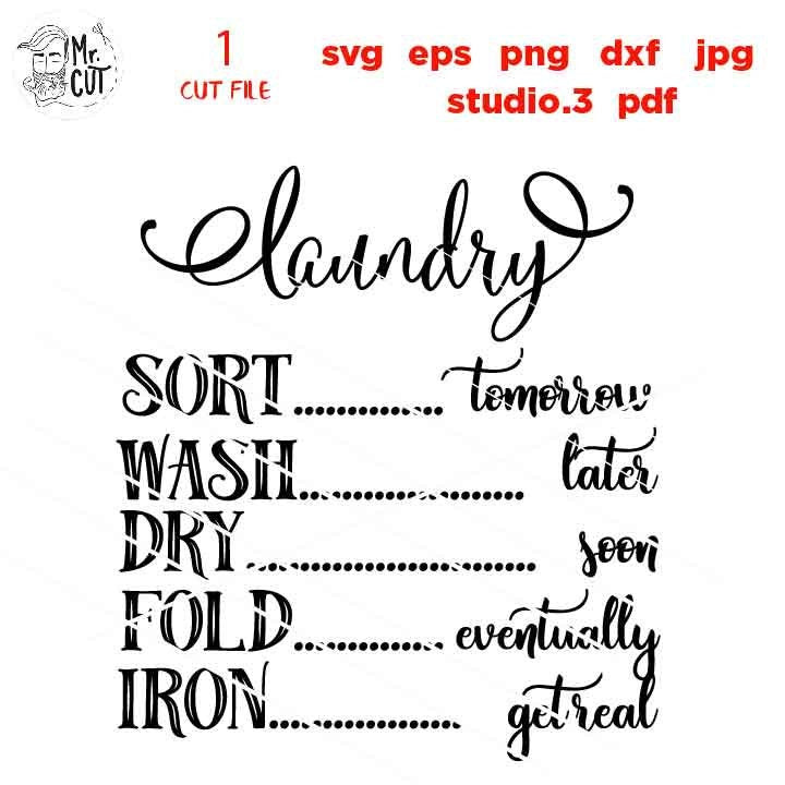 Laundry Schedule SVG Cut Files, laundry sign svg, Funny Laundry svg, dxf, cut file, png, jpg transfer, eps, laundry svg, laundry diy svg