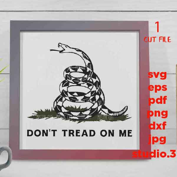 don't tread on me svg, Patriotic svg, DFX, Cut file, 4th of July svg, Fourth of July svg, America svg, cut file, jpeg mirrored, Gadsden flag