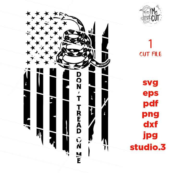 don't tread on me svg, Patriotic svg, DFX, Cut file, 4th of July svg, Fourth of July svg, America svg, cut file,US independece, usa flag svg