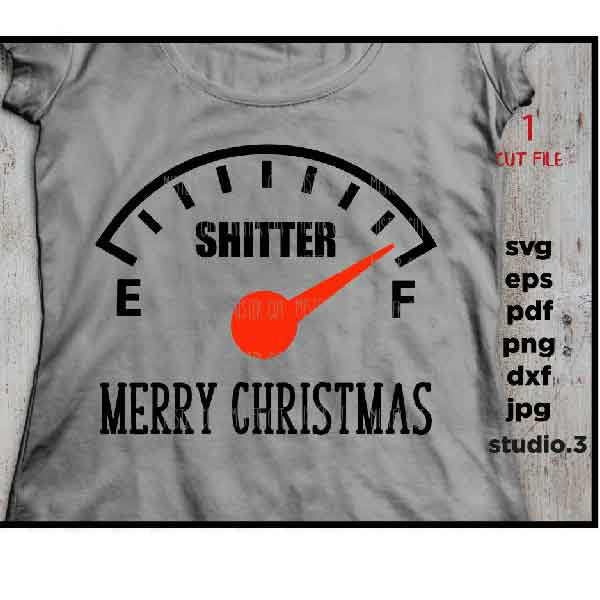 Christmas Vacation, Merry Christmas, Shitters Full, Funny Christmas SVG, dxf, jpg reverse transfer, cut file, png, camper svg, t shirt svg,